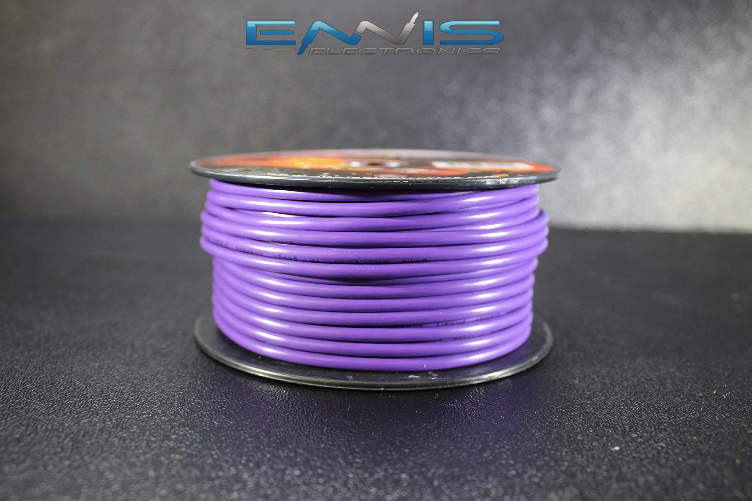 Amazon.co.jp: ENNIS ELECTRONICS 12ゲージワイヤーパープル 100